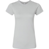 Custom Womens Fitted Fine Jersey Tee Silver