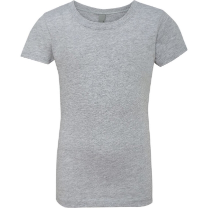 Custom Girls’ Cotton Princess T-Shirt Heather Grey