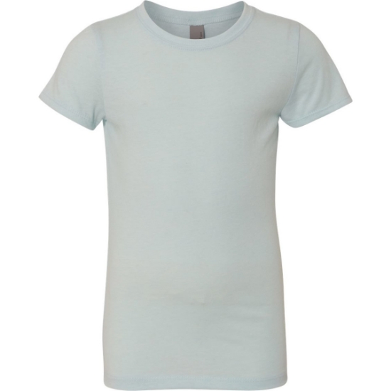 Custom Girls’ CVC Princess T-Shirt Ice Blue