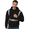 Custom Unisex USA-Made High Visibility Hooded Sweatshirt Black