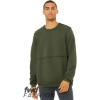 Custom FWD Fashion Raw Seam Crewneck Sweatshirt Military Green