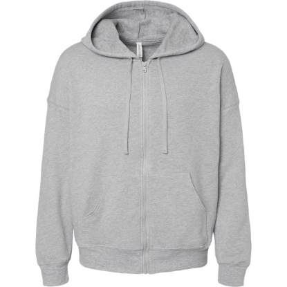 Custom Unisex Sponge Fleece DTM Full-Zip Hoodie Sweatshirt Athletic Heather