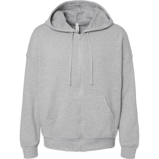Custom Unisex Sponge Fleece DTM Full-Zip Hoodie Sweatshirt Athletic Heather