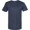 Custom Unisex Viscose Fashion Tee Heather Navy