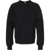 Custom Youth Sponge Fleece Crewneck Sweatshirt Black