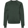 Custom Youth Sponge Fleece Crewneck Sweatshirt Heather Forest