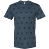 Custom Mens Star Print Tee Denim Star