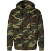 Custom Unisex Camo Fleece Hoodie Sweatshirt Green Woodland