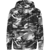 Custom Unisex Camo Fleece Hoodie Sweatshirt Urban Woodland