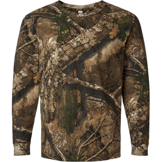 Custom Mens Realtree® Camo Long Sleeve T-Shirt RealTree APX