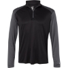 Custom Mens Ultimate SoftLock™ Sport Quarter-Zip Pullover Black/ Graphite