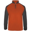 Custom Mens Ultimate SoftLock™ Sport Quarter-Zip Pullover Burnt Orange/ Graphite