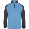 Custom Mens Ultimate SoftLock™ Sport Quarter-Zip Pullover Columbia Blue/ Graphite