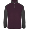 Custom Mens Ultimate SoftLock™ Sport Quarter-Zip Pullover Maroon/ Graphite