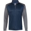Custom Mens Ultimate SoftLock™ Sport Quarter-Zip Pullover Navy/ Graphite
