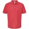 Custom Mens 50/50 Sport Pique Polo Heather Red