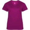 Custom Womens  Ultimate SoftLock™ V-Neck T-Shirt Hot Pink