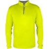 Custom Mens B-Core Quarter-Zip Pullover Safety Yellow Green/ Graphite