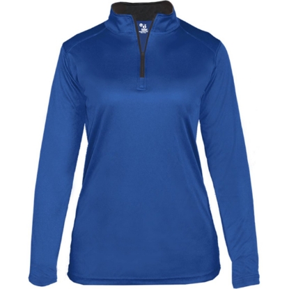 Custom Women’s B-Core Quarter-Zip Pullover Royal/ Graphite