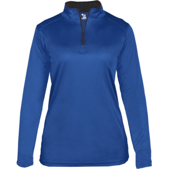 Custom Women’s B-Core Quarter-Zip Pullover Royal/ Graphite