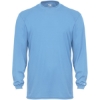 Custom Unisex B-Core Long Sleeve T-Shirt Columbia Blue