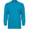 Custom Unisex B-Core Long Sleeve T-Shirt Electric Blue