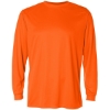 Custom Unisex B-Core Long Sleeve T-Shirt Safety Orange