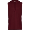 Custom Mens B-Core Sleeveless Hooded T-Shirt Maroon
