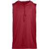 Custom Mens B-Core Sleeveless Hooded T-Shirt Red