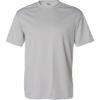 Custom Mens B-Core Sport Shoulders T-Shirt Silver