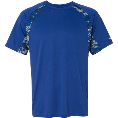Custom Mens Hook Digital T-Shirt Royal/ Royal