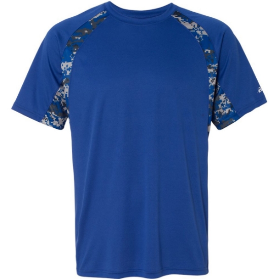 Custom Mens Hook Digital T-Shirt Royal/ Royal