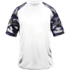 Custom Mens Camo Sport T-Shirt White/ Navy Camo