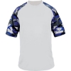Custom Mens Camo Sport T-Shirt White/ Royal Camo