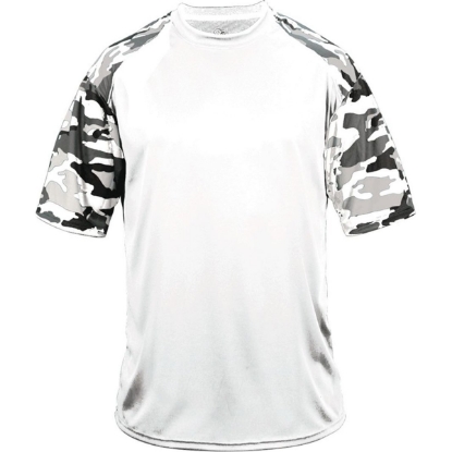 Custom Mens Camo Sport T-Shirt White/ White Camo