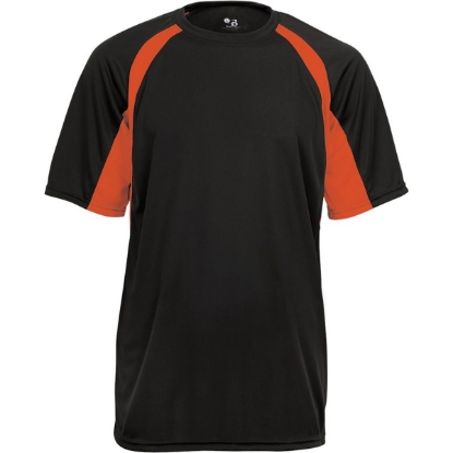 Custom Mens B-Core Hook T-Shirt Black/ Burnt Orange