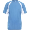 Custom Mens B-Core Hook T-Shirt Columbia Blue/ White