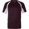 Custom Mens B-Core Hook T-Shirt Maroon/ White