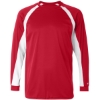 Custom Mens B-Core Hook Long Sleeve T-Shirt Red/ White