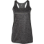 Custom Womens Tonal Blend Racerback Tank Top Black Tonal Blend