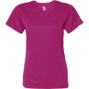Custom Women’s B-Core V-Neck T-Shirt Hot Pink