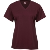Custom Women’s B-Core V-Neck T-Shirt Maroon
