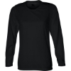 Custom Womens B-Core Long Sleeve T-Shirt Black