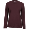 Custom Womens B-Core Long Sleeve T-Shirt Maroon