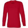 Custom Womens B-Core Long Sleeve T-Shirt Red