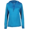 Custom Womens B-Core Long Sleeve Hooded T-Shirt Electric Blue