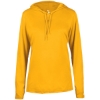 Custom Womens B-Core Long Sleeve Hooded T-Shirt Gold
