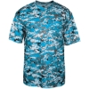 Custom Mens Digital Camo T-Shirt Electric Blue Digital