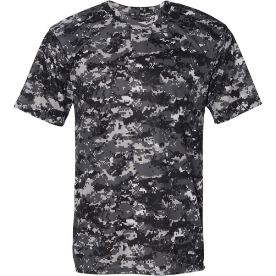 Custom Mens Digital Camo T-Shirt Graphite Digital