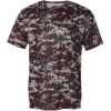 Custom Mens Digital Camo T-Shirt Maroon Digital